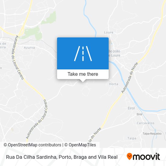 Rua Da Cilha Sardinha mapa