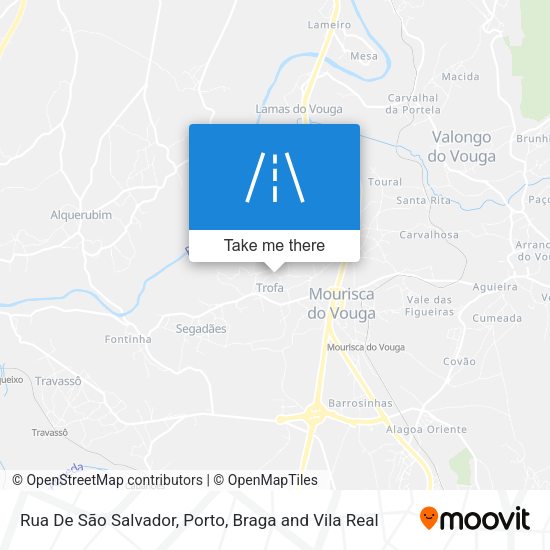 Rua De São Salvador mapa
