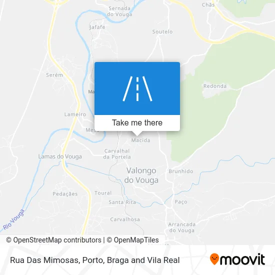 Rua Das Mimosas map