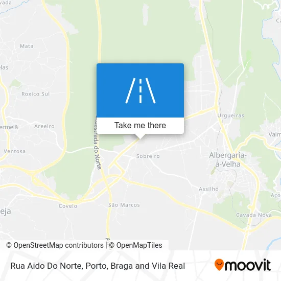 Rua Aido Do Norte map
