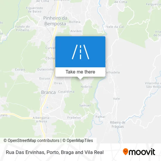 Rua Das Ervinhas map