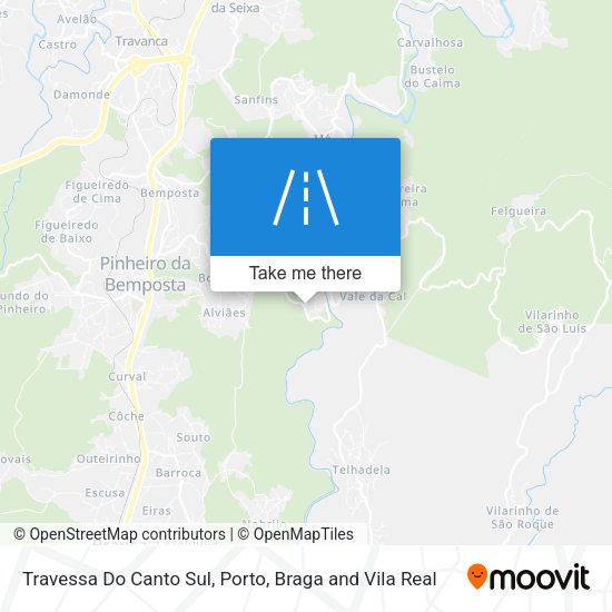 Travessa Do Canto Sul mapa