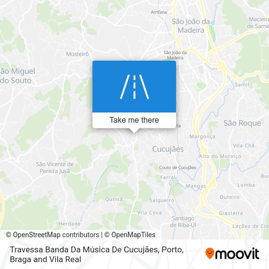 Travessa Banda Da Música De Cucujães map