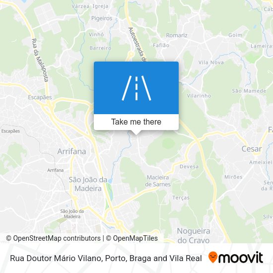 Rua Doutor Mário Vilano mapa