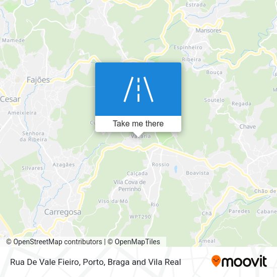 Rua De Vale Fieiro mapa