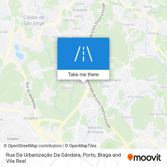Rua Da Urbanização Da Gândara map