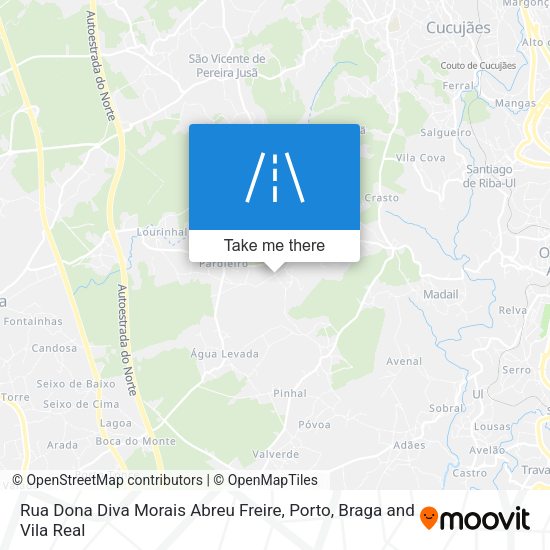 Rua Dona Diva Morais Abreu Freire map