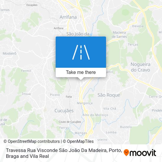 Travessa Rua Visconde São João Da Madeira map