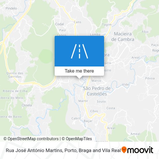 Rua José António Martins map