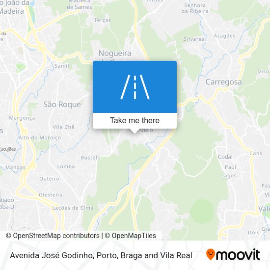 Avenida José Godinho mapa