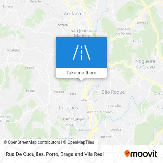 Rua De Cucujães map