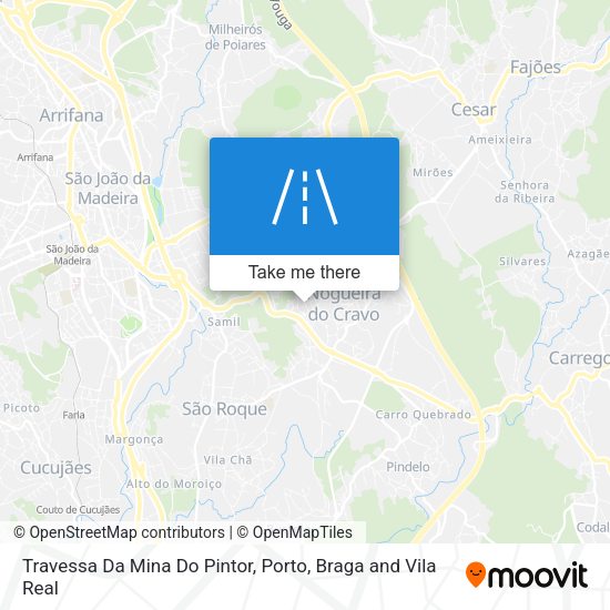 Travessa Da Mina Do Pintor mapa