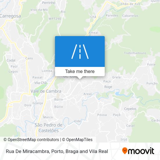 Rua De Miracambra mapa