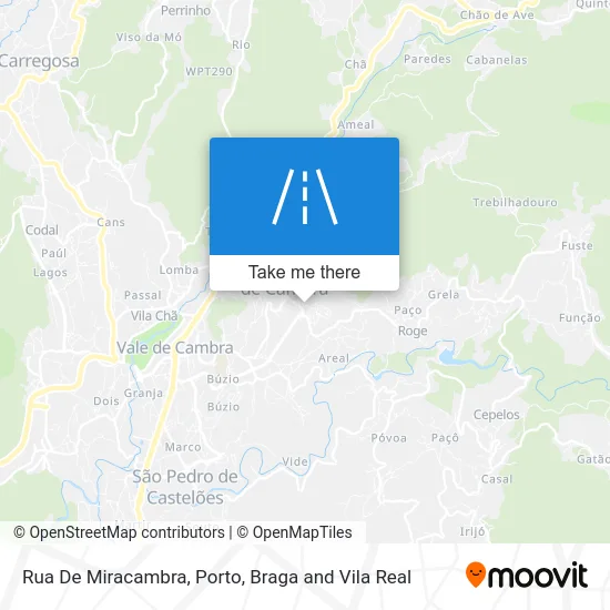 Rua De Miracambra map