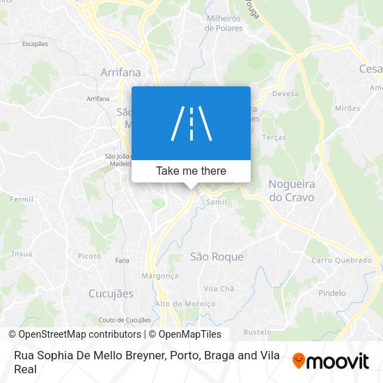 Rua Sophia De Mello Breyner mapa