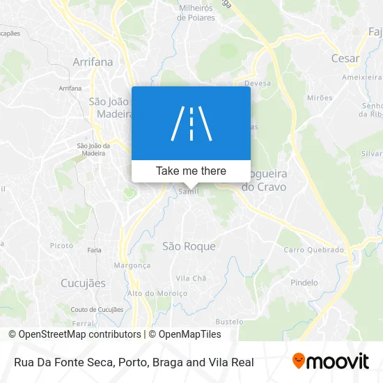 Rua Da Fonte Seca map