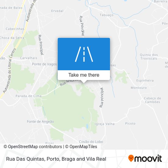 Rua Das Quintas map