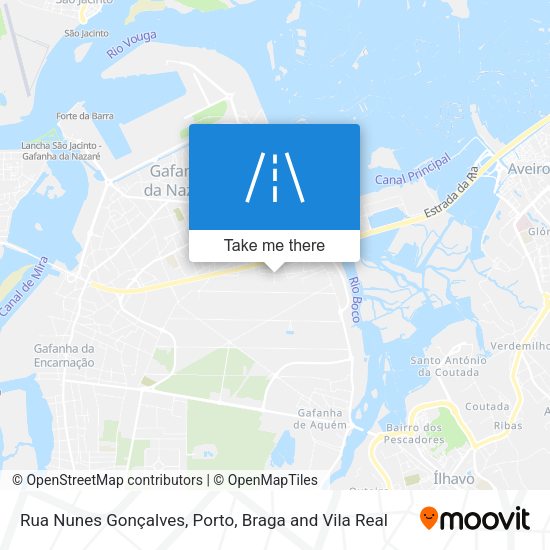 Rua Nunes Gonçalves mapa