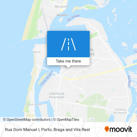 Rua Dom Manuel I map