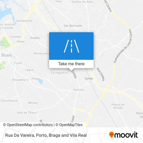Rua Da Vareira map