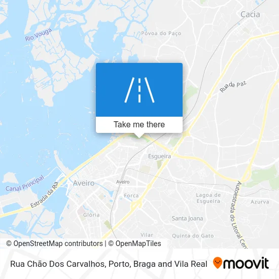 Rua Chão Dos Carvalhos mapa