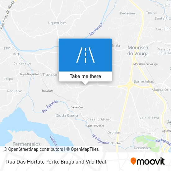 Rua Das Hortas map
