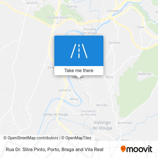 Rua Dr. Silva Pinto mapa