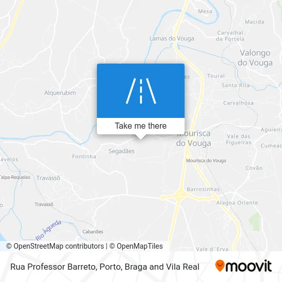 Rua Professor Barreto map