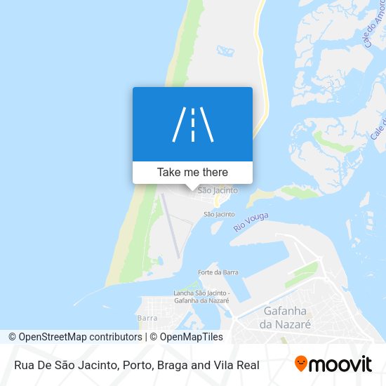 Rua De São Jacinto mapa