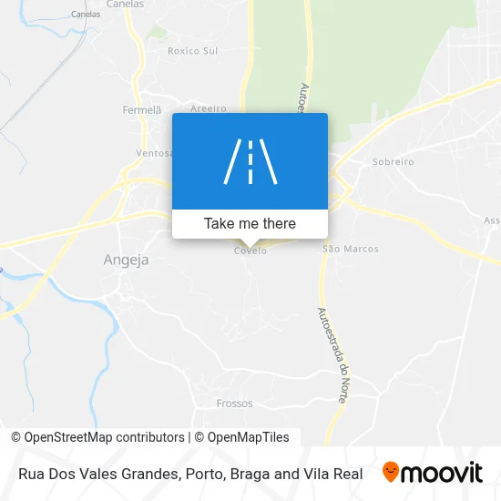 Rua Dos Vales Grandes map