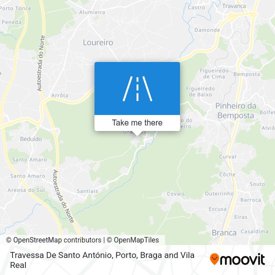 Travessa De Santo António map