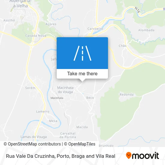 Rua Vale Da Cruzinha map