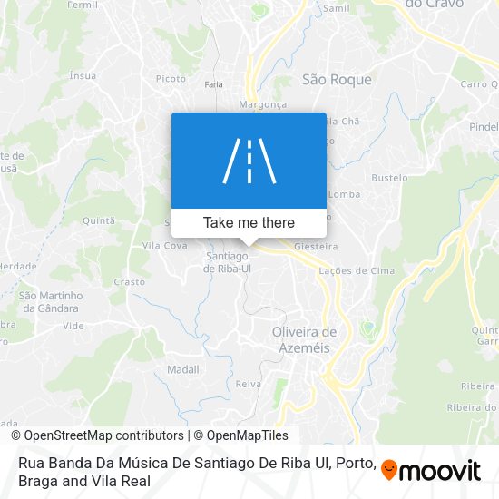 Rua Banda Da Música De Santiago De Riba Ul map