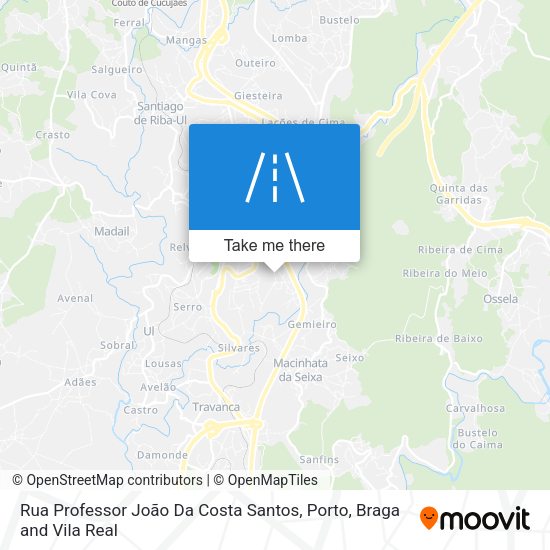 Rua Professor João Da Costa Santos mapa