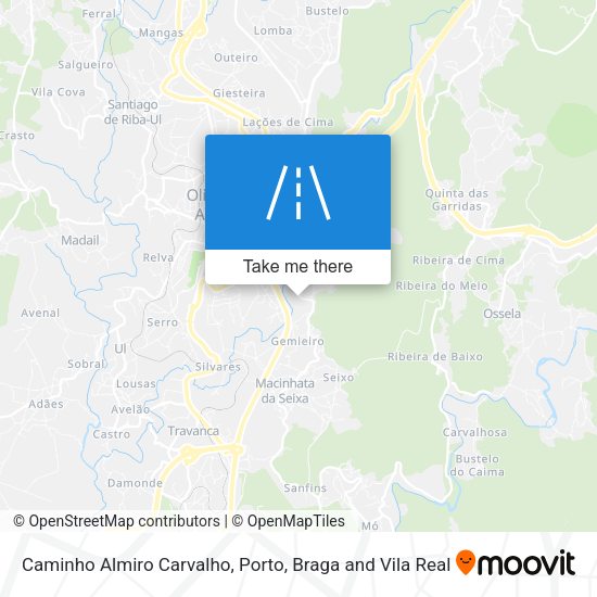 Caminho Almiro Carvalho map