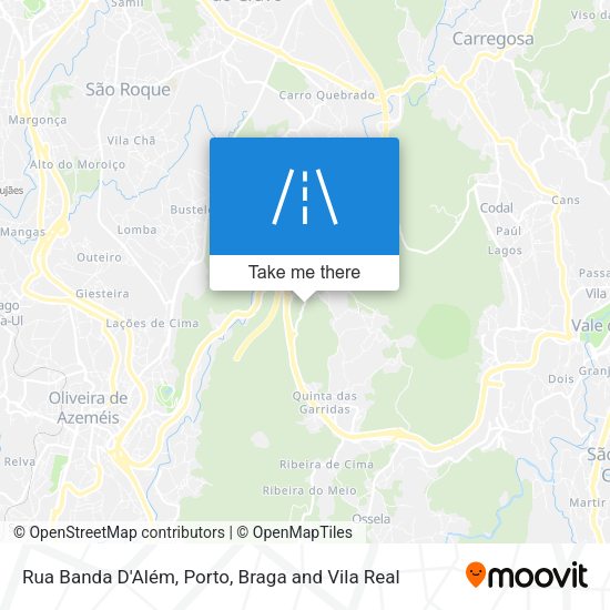 Rua Banda D'Além mapa