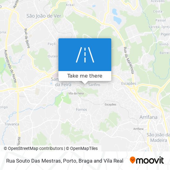 Rua Souto Das Mestras mapa