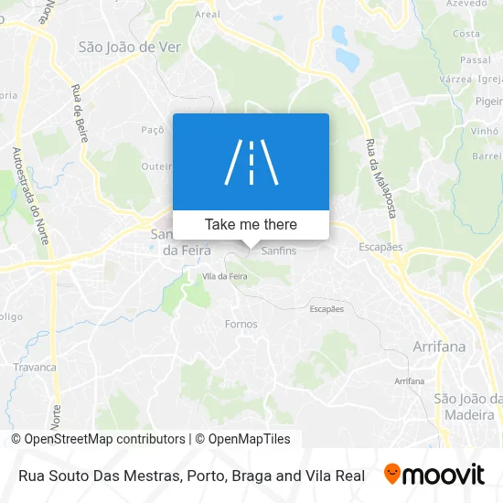 Rua Souto Das Mestras map