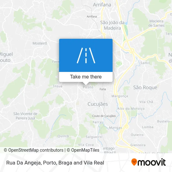 Rua Da Angeja map