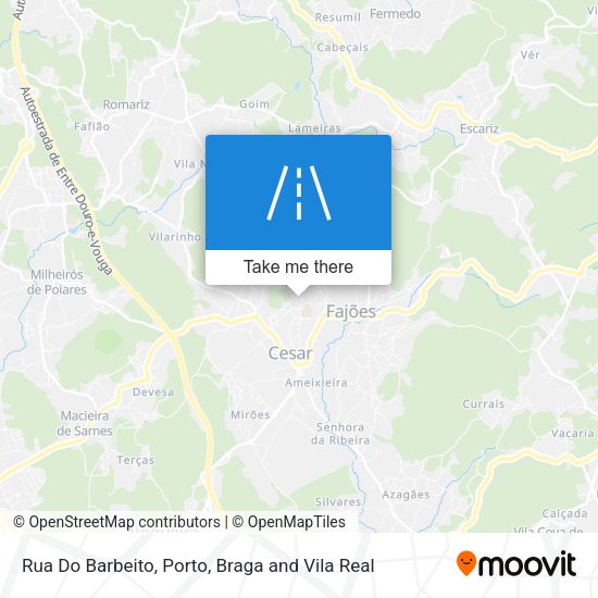 Rua Do Barbeito mapa