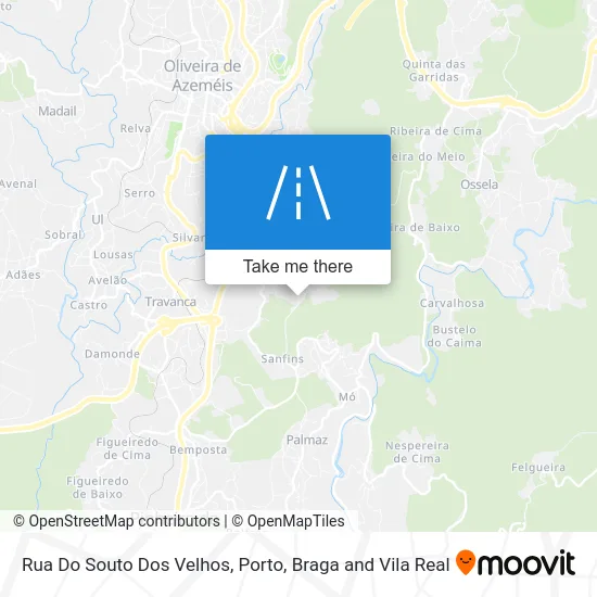 Rua Do Souto Dos Velhos map