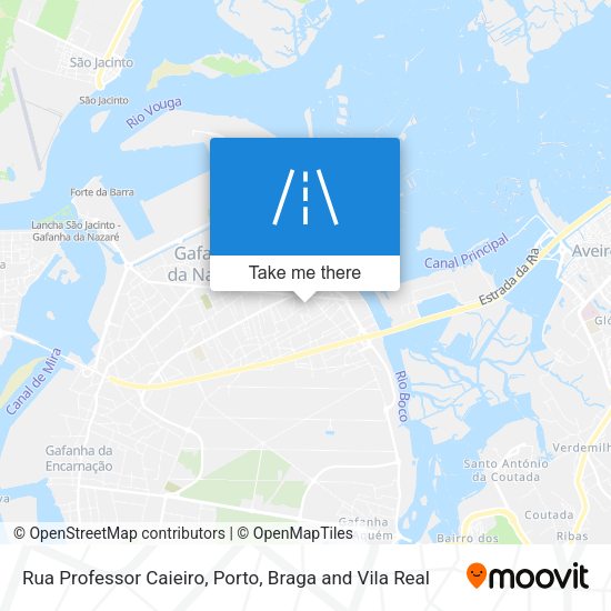 Rua Professor Caieiro mapa