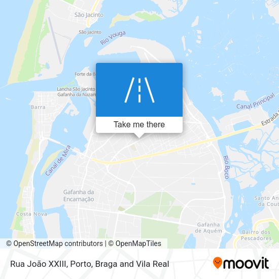 Rua João XXIII mapa