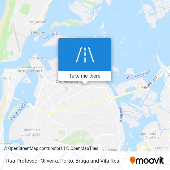 Rua Professor Oliveira mapa