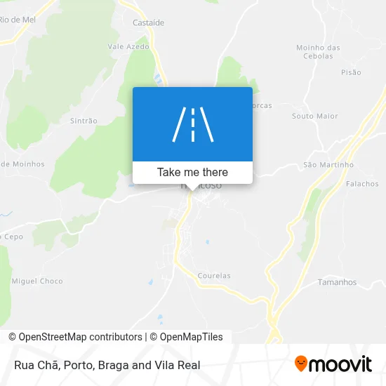 Rua Chã mapa