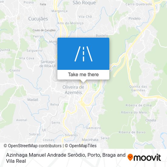 Azinhaga Manuel Andrade Serôdio mapa