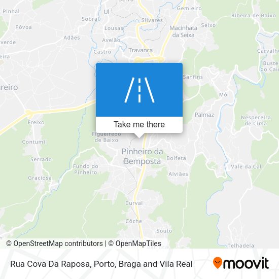 Rua Cova Da Raposa mapa