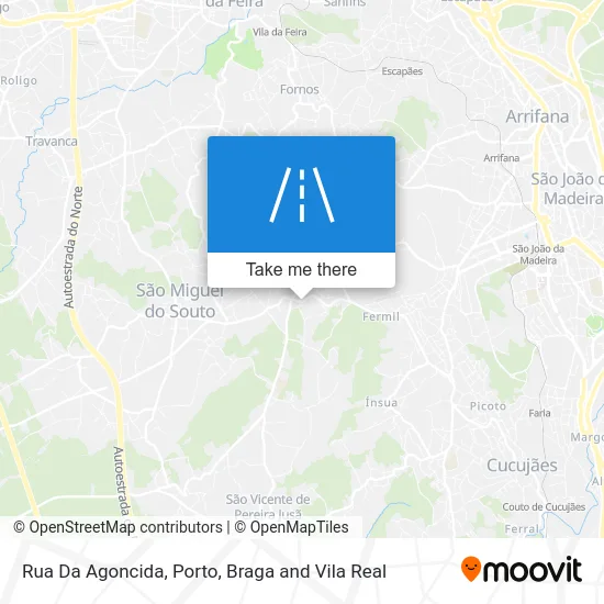 Rua Da Agoncida map