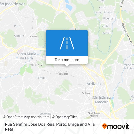 Rua Serafim José Dos Reis mapa