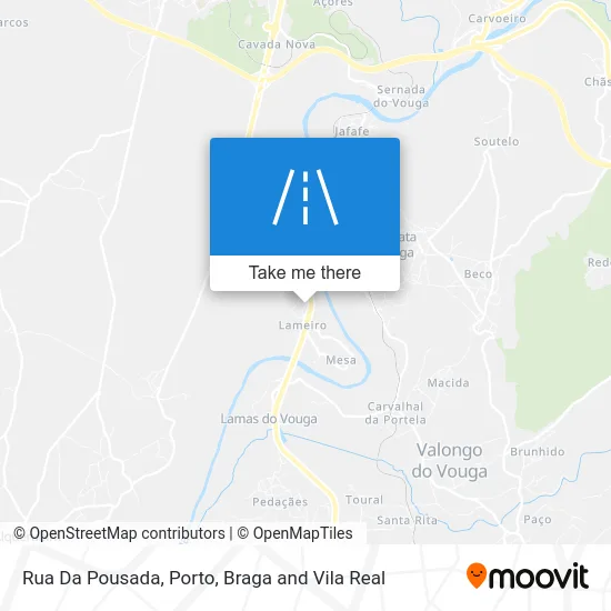 Rua Da Pousada map